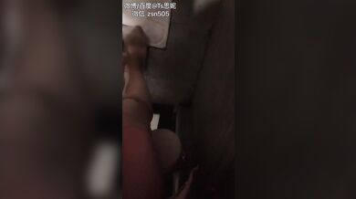 asian katoey love to jerk off her cock in a public place full of people