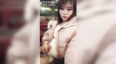 asian katoey love to jerk off her cock in a public place full of people