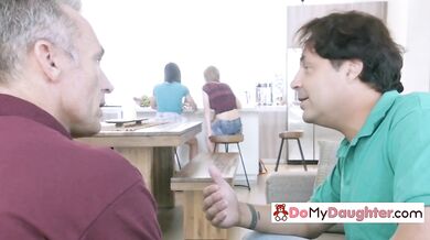 Petite Girl Filled With Stiff Cock