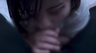 裏すじ攻めフェラも得意な女の子♡cum in mohth blowjob