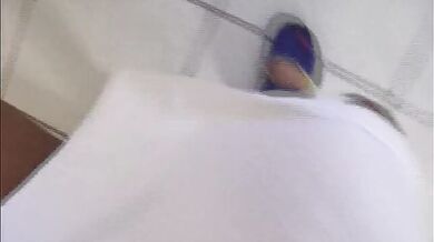 Blonde chick gets pierced cunt licked and pumped by a dude while she sucks another one