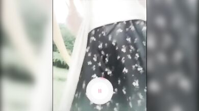 Sissy Asian Ladyboy cum on the street