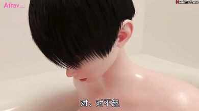 big boobs sex in the bathroom