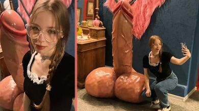 Seduced a shy student who loves VERY BIG cocks