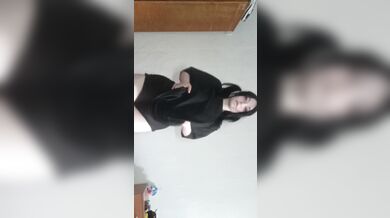 A tantalizing brunette and her arousing body.