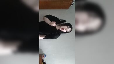 A tantalizing brunette and her arousing body.