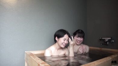 Japanese female employee films weekend lesbian hot springs vacation
