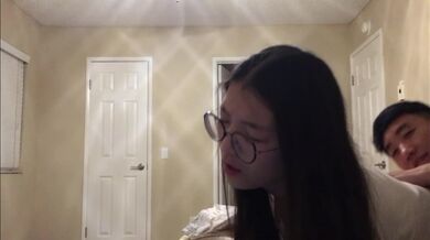 Hot Chinese UCSD international girl gets fucked and cum on face during zoom lecture