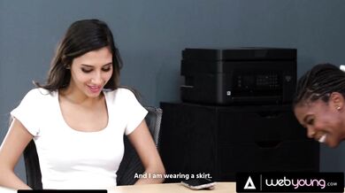 Hot Teen Gianna Dior Fingers & Facefucks Her Pretty Bestie Hazel Grace During A One-Day Internship