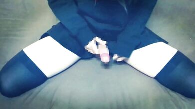 crossdresser　【声有り】　男の娘から出るえっちなミルク♡びゅびゅ～って手にかけちゃいました///　cumshot　リクエストありがとうございました♡