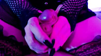 Femboys rub their big dicks together and cum at the same time