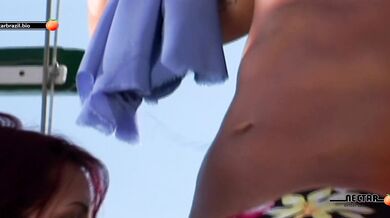 SAILOR FUCKS HOT TOURIST'S PUSSY ON THE BOAT!