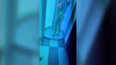 Kimber Woods Mother Fucks Son In Tanning Bed ! Cum Inside Me Son !