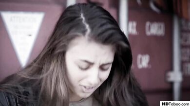 PURE TABOO Poor Homeless Girls Turned Into Lesbians For Money - Gia Derza And Evelyn Claire