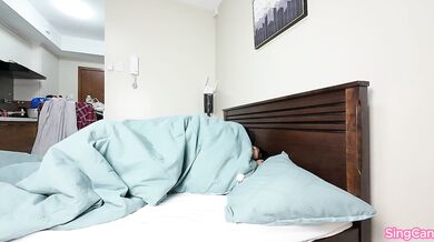 Pinay Ginising at kinantot ng Bf sa kumot 2024! (She enjoys fucking with a blanket on)-SingCan