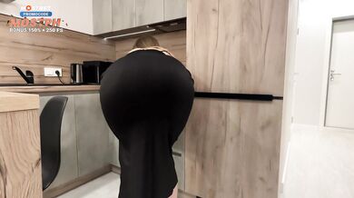 "Hot Coffee Maybe?" - Hot Sexy Stepmom In Tight Dress Fucking Stepson
