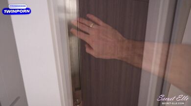 gf's SISTER Begging for more and gets UNEXPECTED CREAMPIE, when gf in the shower - Secret Elle