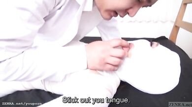 Subtitled bizarre Japanese woman bandaged head to toe