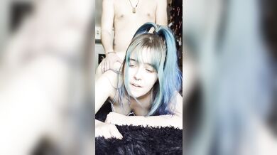 BEAUTIFUL Blue Eyed Icygic Blowjob and Doggystyle