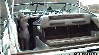 Blonde Beach Babe Adele's Boat Adventure