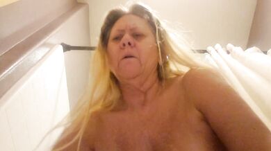In the shower!