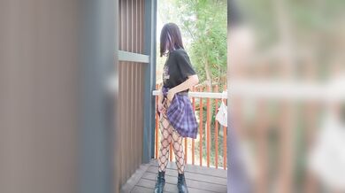 【伪娘】眩晕攻速装，户外全裸